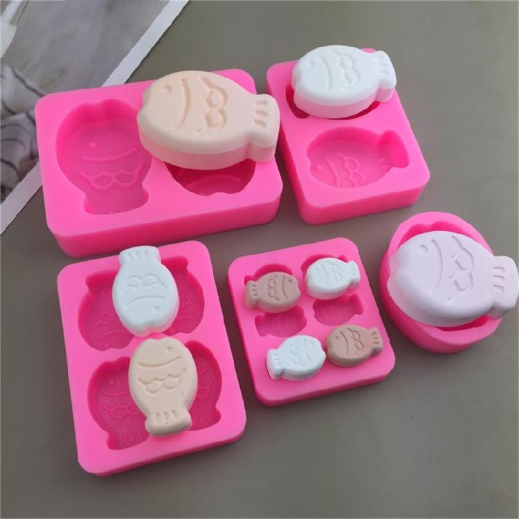 Fondant Molds Baking Molds Fish Shape DIY Silicone Cake Molds Dessert Decorating