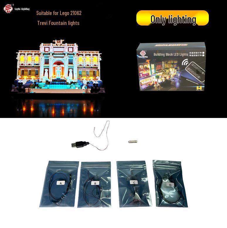 

Trevi Fountain LEGO 21062 Architecture LED Lights with Remote Control