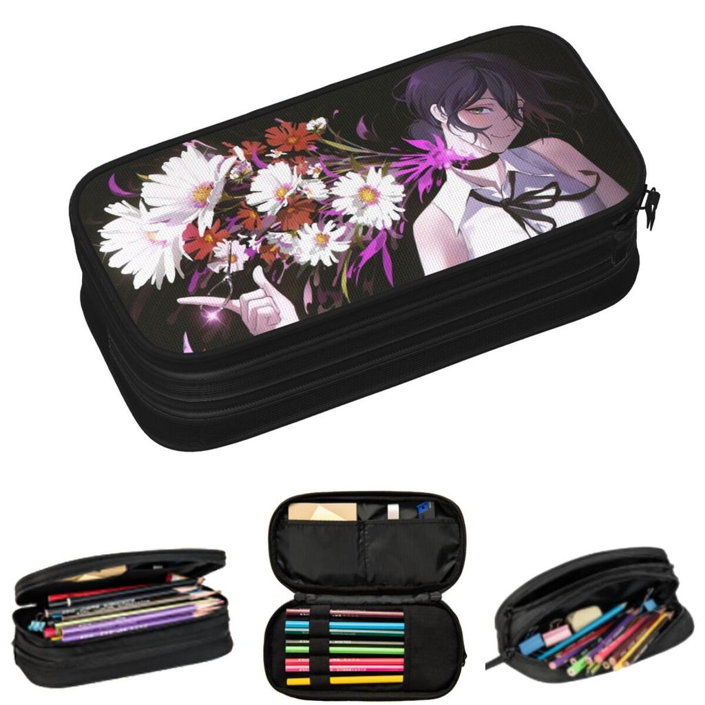 Devil Reze Anime Chainsaw Man Pencil Cases for Student Gifts Pen Box Pencil Bag Big Capacity Pencil Pouch
