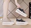 Fashion 6cm Platform Wedge Shoes for Women Sneakers Denim Canvas Cloth Spring Summer Autumn Female Casual Shoes Zapatos De Mujer 2024