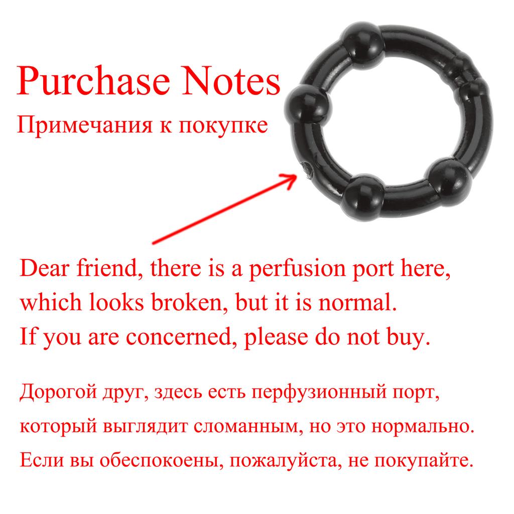 3 Pcs/Set Cock Penis Ring Bead Penis Ring Male Delay Ejaculation Lasting Silicone Erection Ring Sex Toys For Men