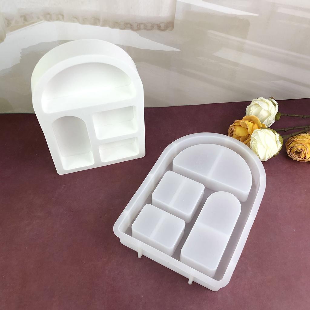 Innovative Arched House Silicone Moulds For Casting Mini House Christmas Decorations And Creative Resin Crafts