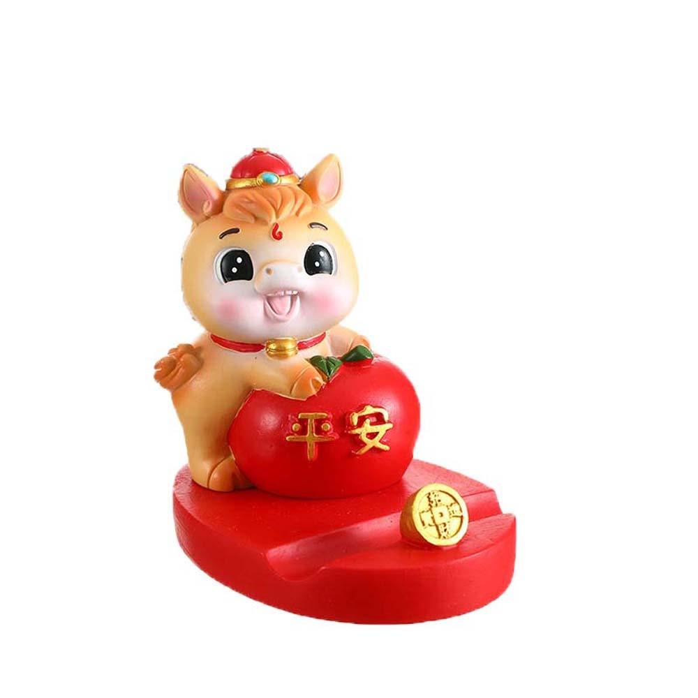 Festival Decorative Lion Dance Ornaments Mascot Mobile Phone Stand Spring Festival