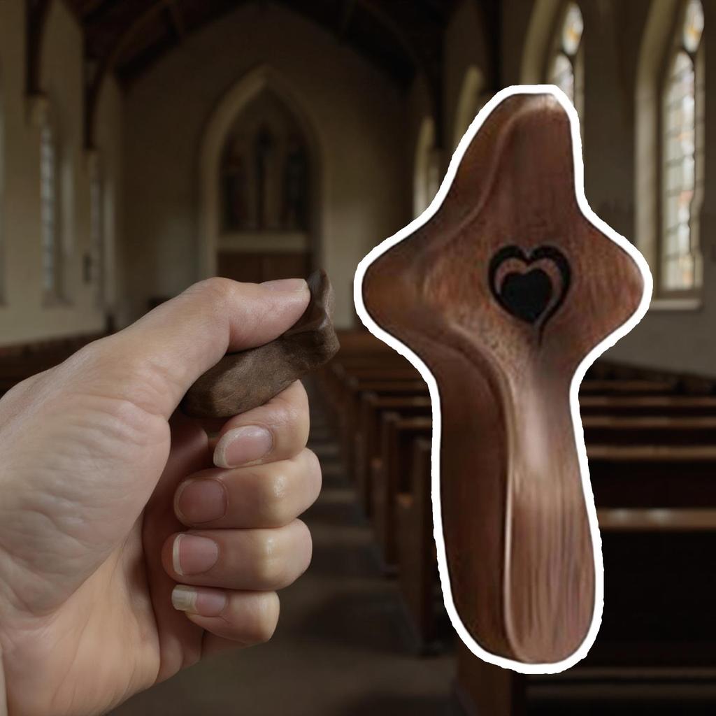 Cross Fidget Wood Comfort Crosses For Hand Wood Decorative Crucifix For Prayer Rooms Meditation Mindfulness Enthusiasts