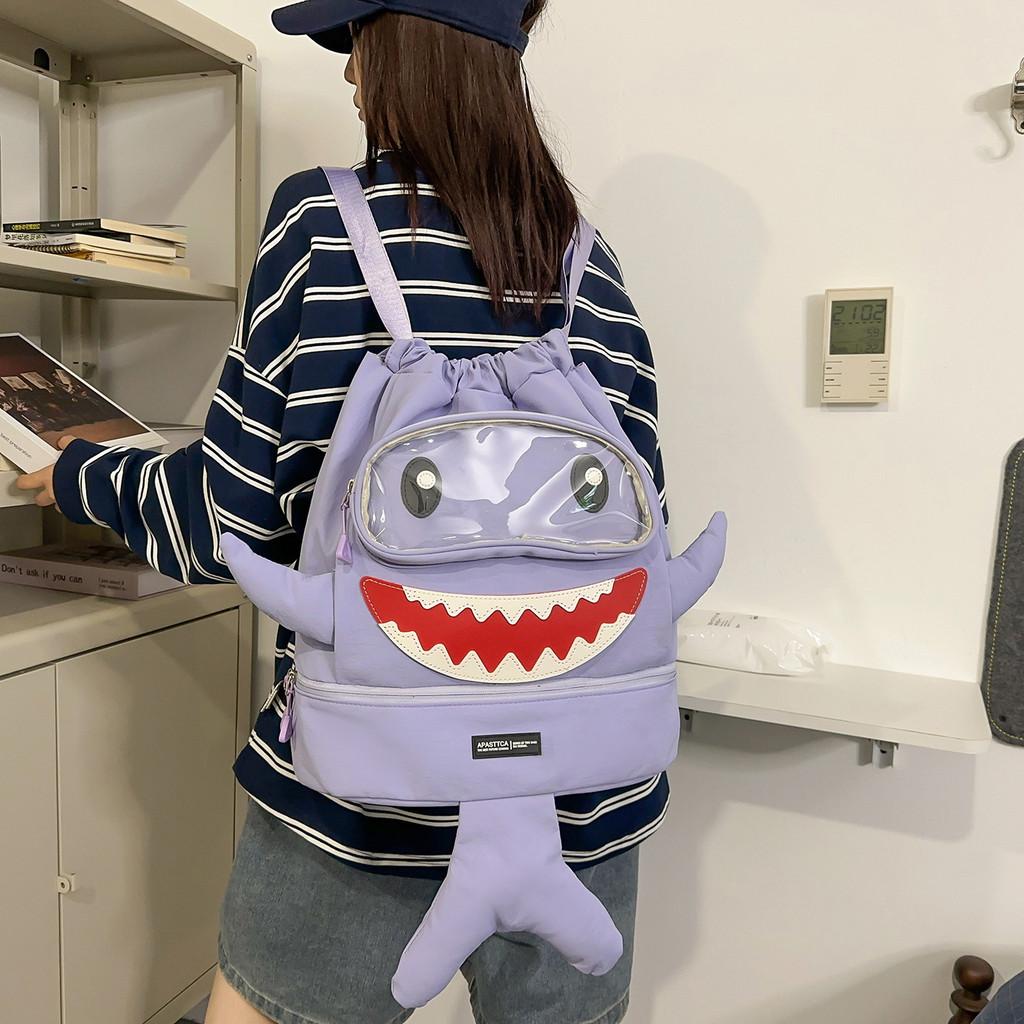 Shark Trocken-Nass-Trennung Schüler Sportrucksack Mit Belüfteten Trägern Für Teenager Reisen