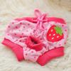 Pet Dog Shorts Sanitary Physiological Pants Cute Fruit Print Diaper Dog Shorts Washable Female Dog Panties Underwear Briefs Dc05