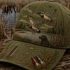 Berretto da Pesca Vintage Versatile per Esterni, Cappellino da Baseball con Stampa Cane e Anatra, Cappellino Traspirante con Stampa Assorbi-Umidità Regolabile per