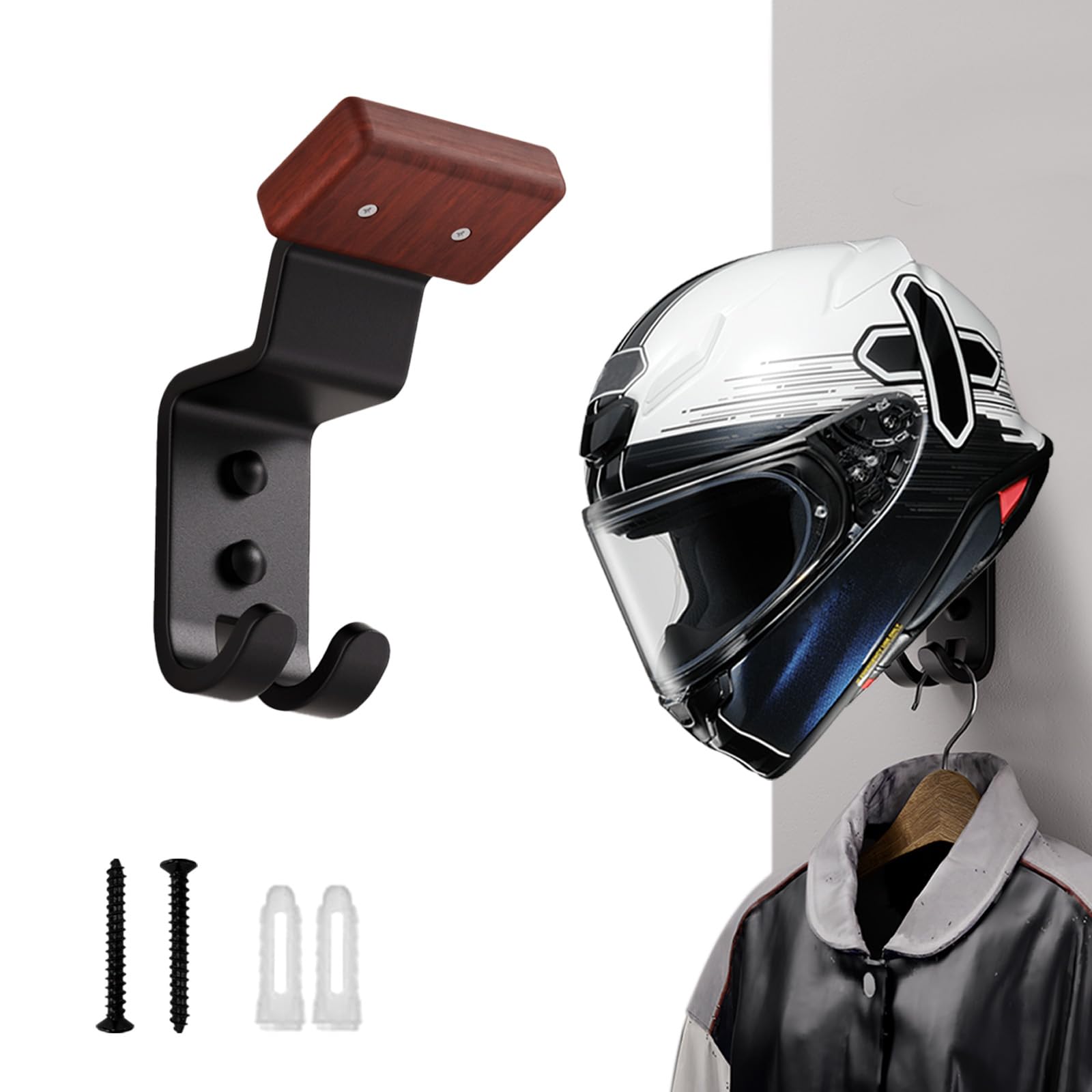

DRAVELEXO Helmet Holder Wall Mount Helmet Hanger Bike Helmet Mount Wall Mount Bike Helmet красный