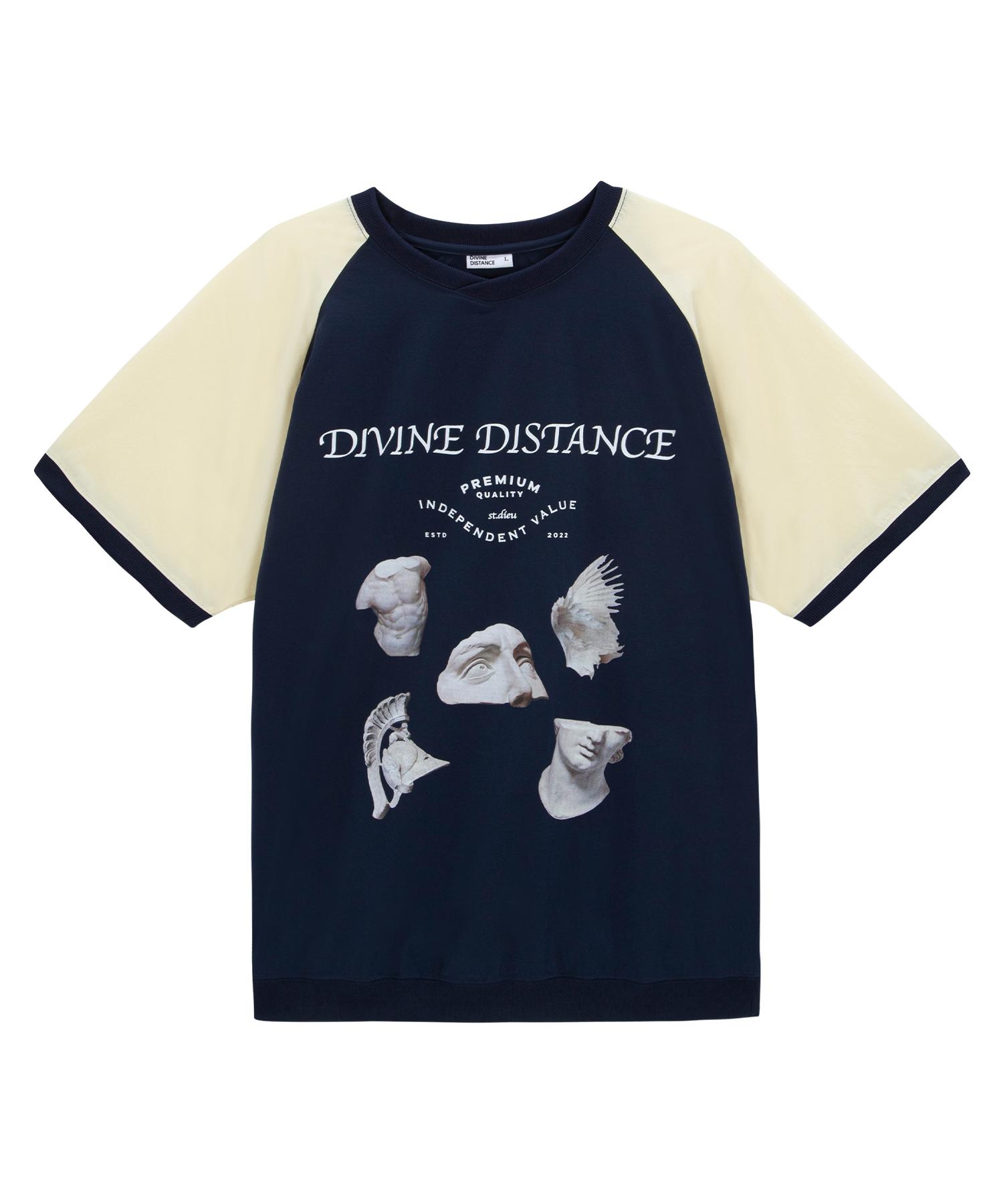 Divine Distance Saint Woven Half Sleeve [Navy] L