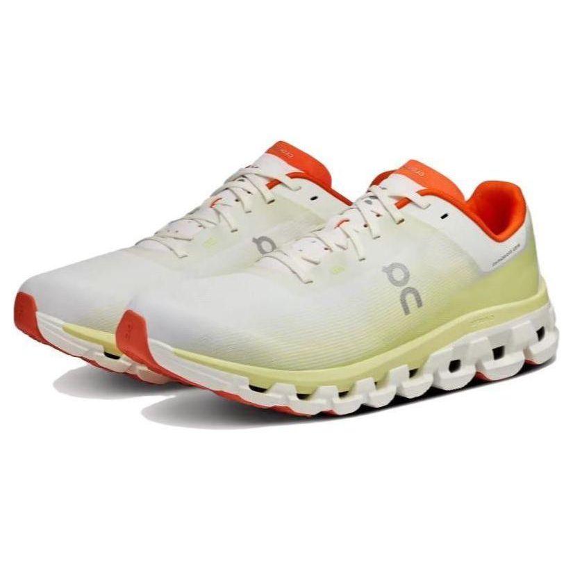 ON Cloudflow 4 White Hay Men Sneakers Yellow 3MD30101018