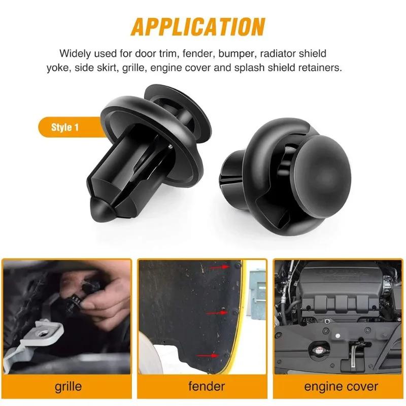 Mehrgrößen Auto Befestigungsclips Nietstift Schnappverschluss Nylon Türverkleidung Nagel Halter Stoßstange Kunststoff Schraube Befestigungselemente Nägel Set