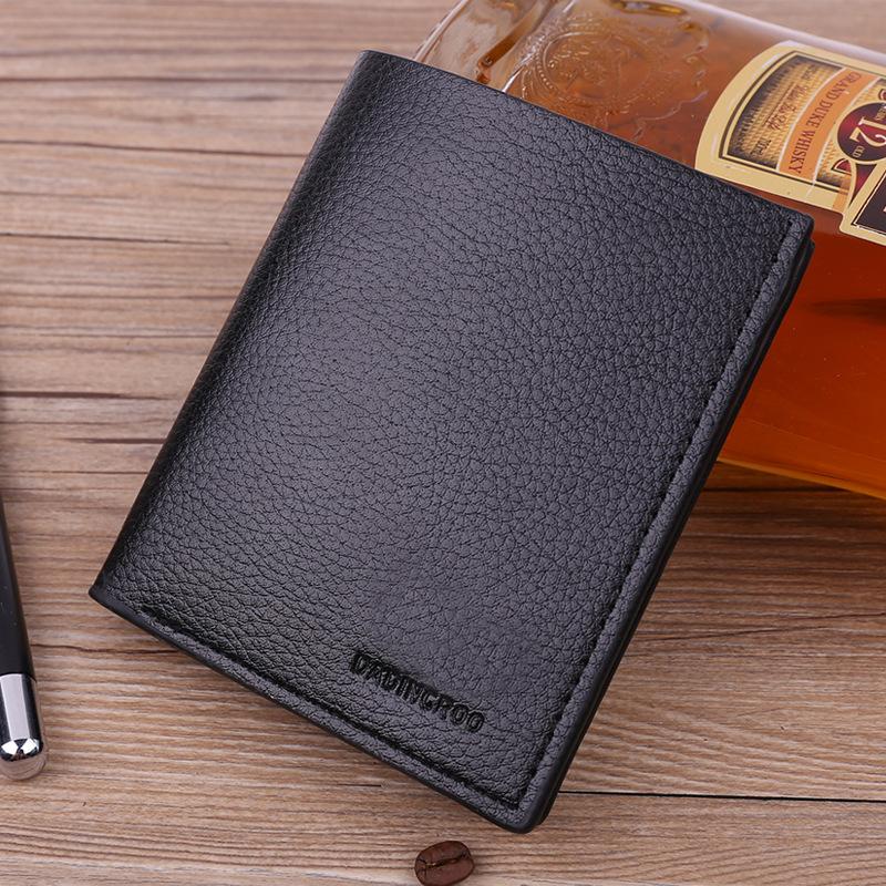 Men Soft PU Leather Wallet Short Bifold Wallet Large Capacity Card Holder Coin Pocket Business Purse