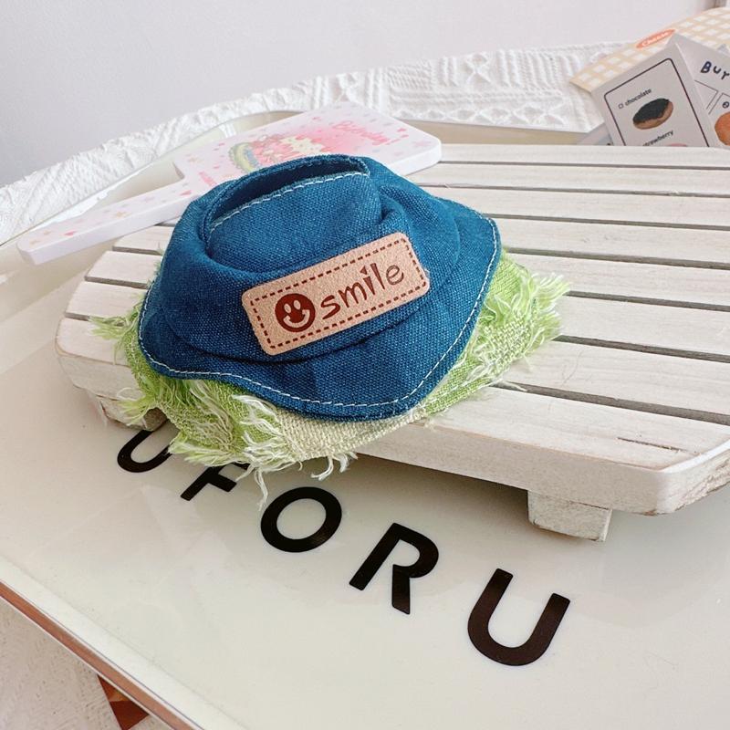 Für 17cm Labubu Hut Sit Party Macaron Outfit Puppe Eimer Fischerhut Niedliche Puppenzubehör Taiyaki Stirnband Kinder Mädchen Spielzeug