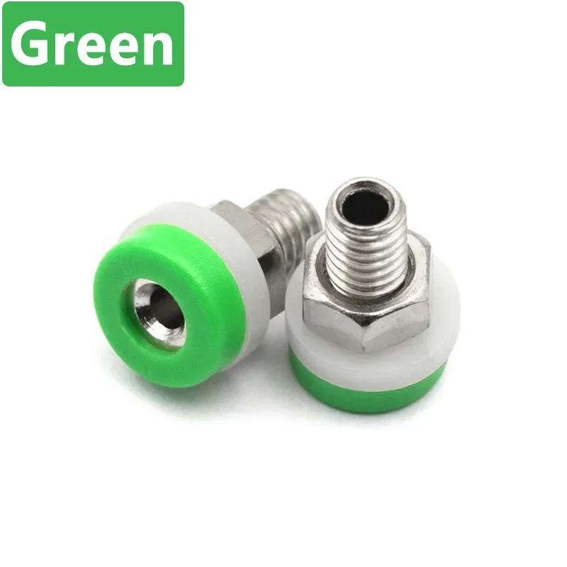 10 Stück 2mm Bananenbuchse Bananenstecker Buchse Klemmschraube Mutter Isoliert Elektrischer Anschlussklemmen-Verbinder