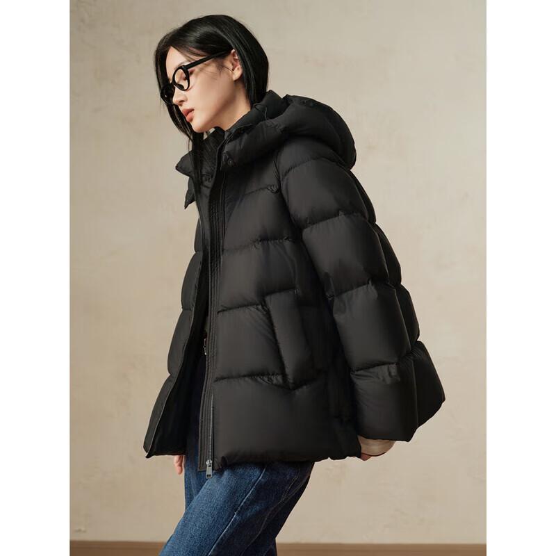 Annacoco Women's Puffy Duck Down Short Jacket