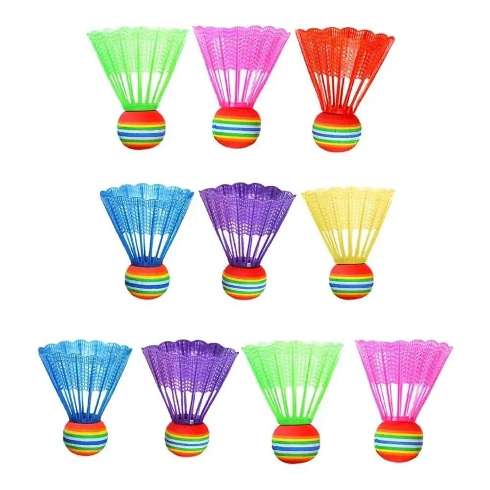 6 Colorful Badminton Stable Flight Badminton Outdoor Sports Badminton Durable Badminton Balls Shuttlecocks, Balls, Accessories,