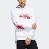 Adidas Originals Trefoil Halloween Limited Edition Logo Print Hoodie Men Tops White GV0922