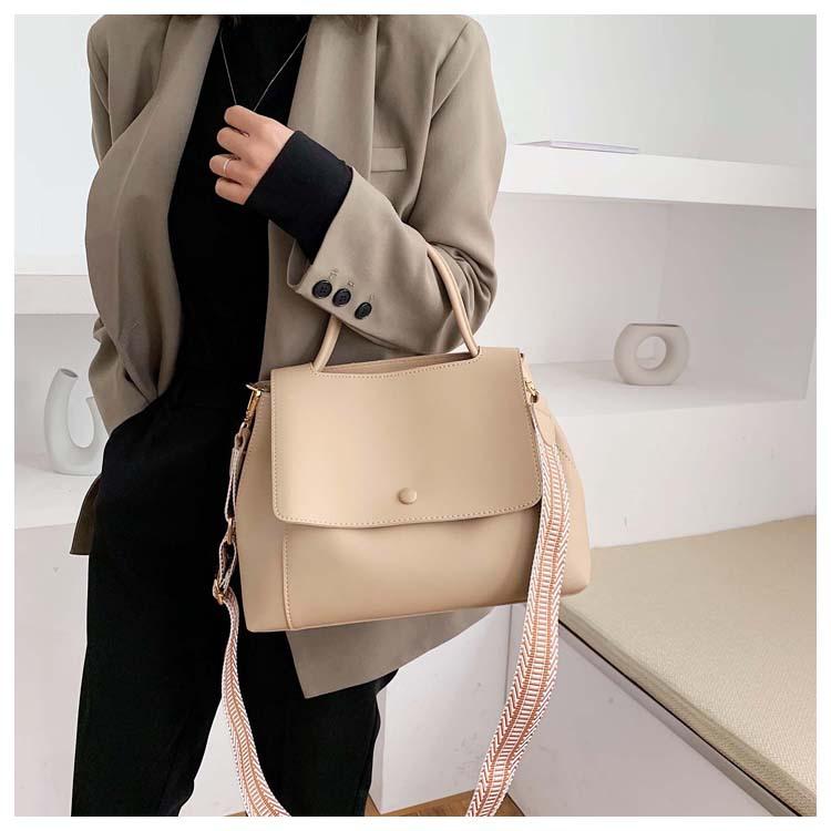 Kadın Büyük Kapasiteli Deri Çanta Crossbody Çanta