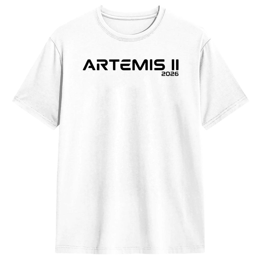 2026 Artemis 2 Back To The Moon TShirt Unisex and Women Summer Cotton Clothing Fashion Round Neck Short Sleeved Tee Streetwear