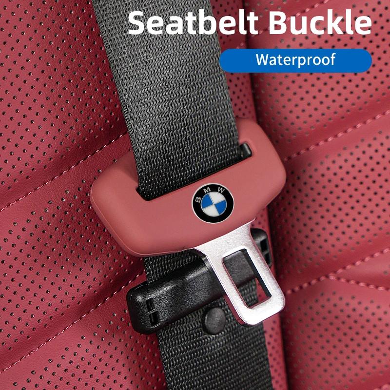 MDCF1 Car Sticker Car Seatbelt Buckle Cover Silicone Anti-scratch Protector Safety Belt Buckle Guard Car Accessories Interior For BMW