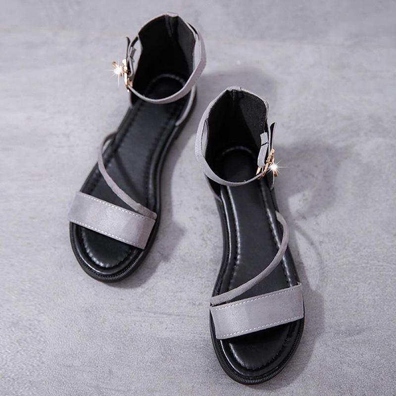 Elegant Women's Summer Sandals With Peep-toe And Low Heel For Stylish Comfort