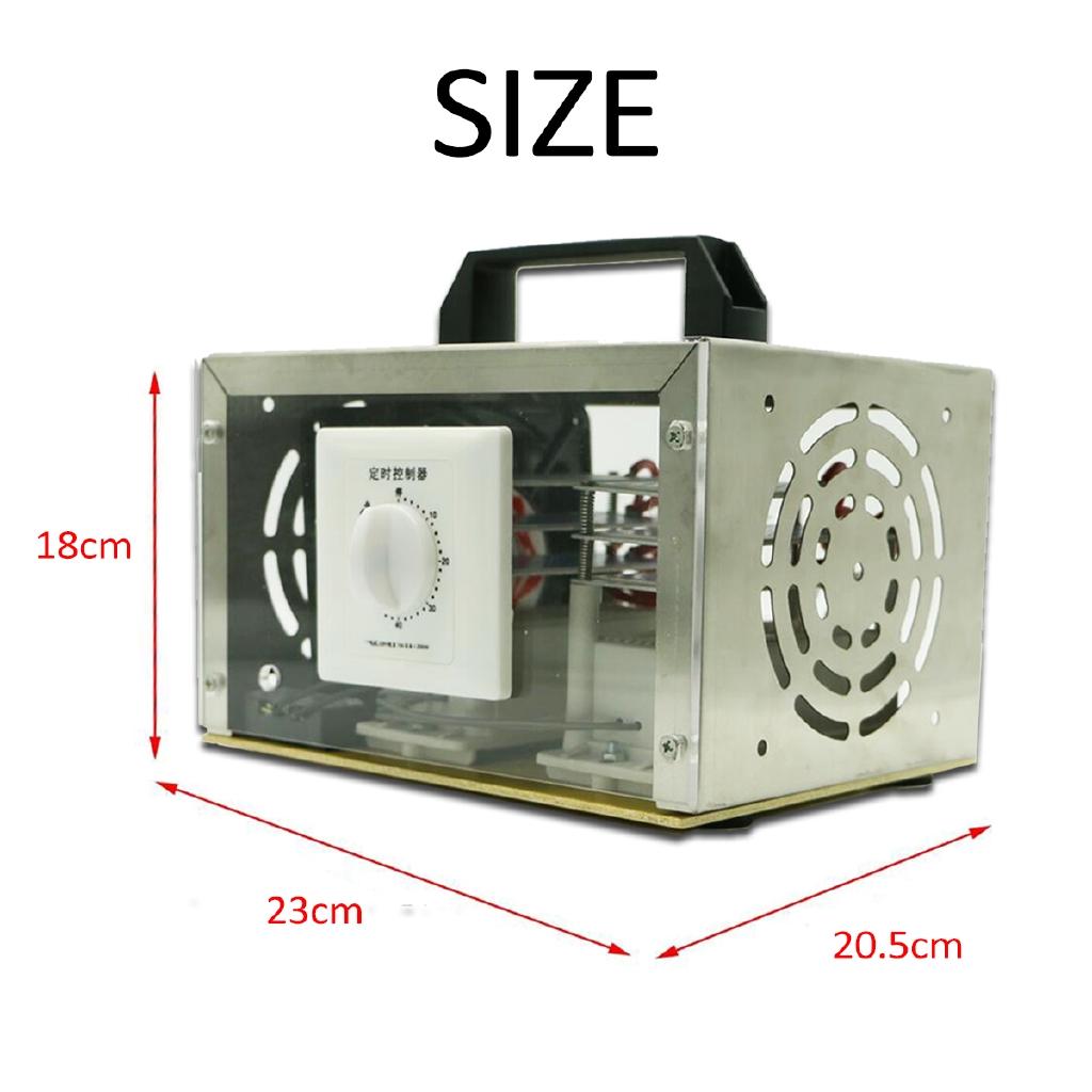 200W Ozone Generator Air Purifier Ozonizador Machine O3 Ozono Generator Deodorant Disinfection Equipment Remove Formaldehyde