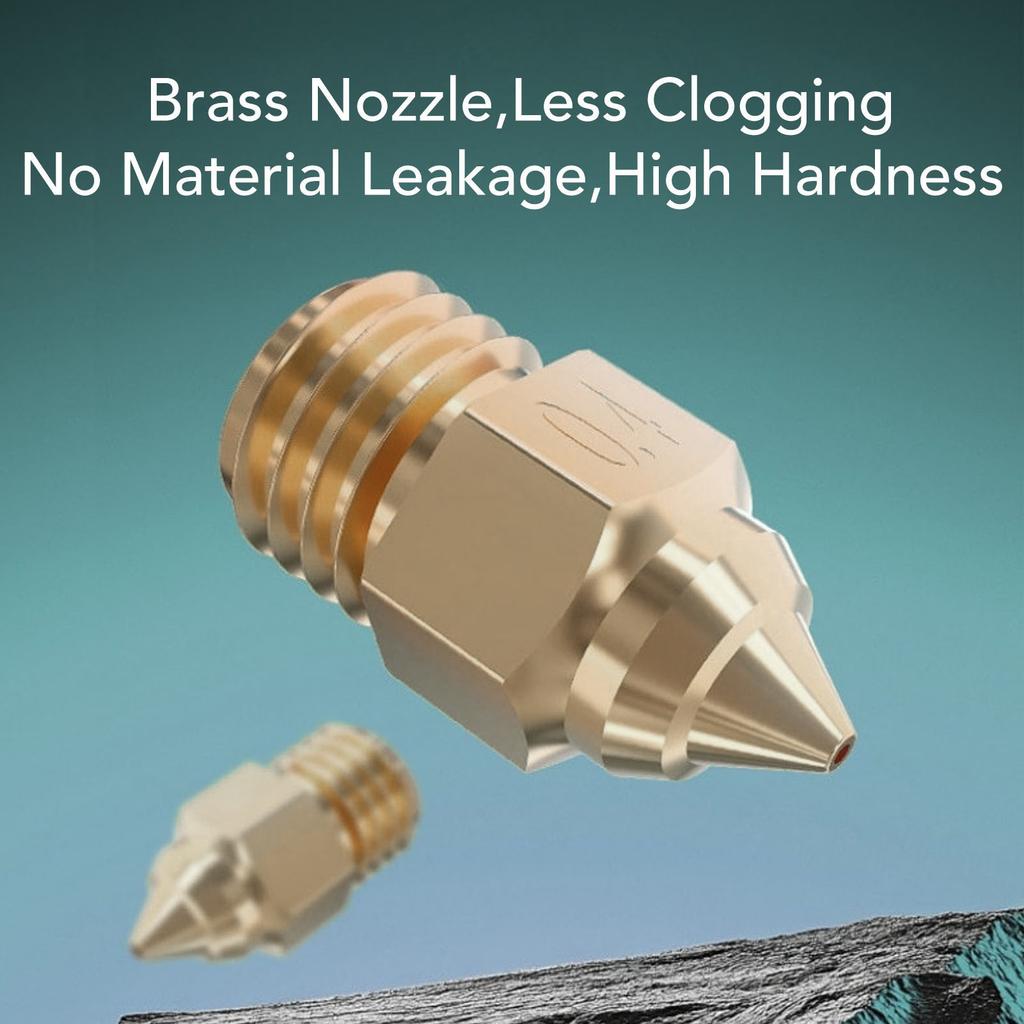 3 Pcs 0.4mm Hotend Nozzle Replacement for Ender 5 Max 3D Printer High Hardness Brass Nozzle