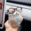 Kawaii Otters Holding Fish Plush Doll Keyring Plush Material Soft Touch Doll Toy Keyring Cute Design Funny Pendant Keyring