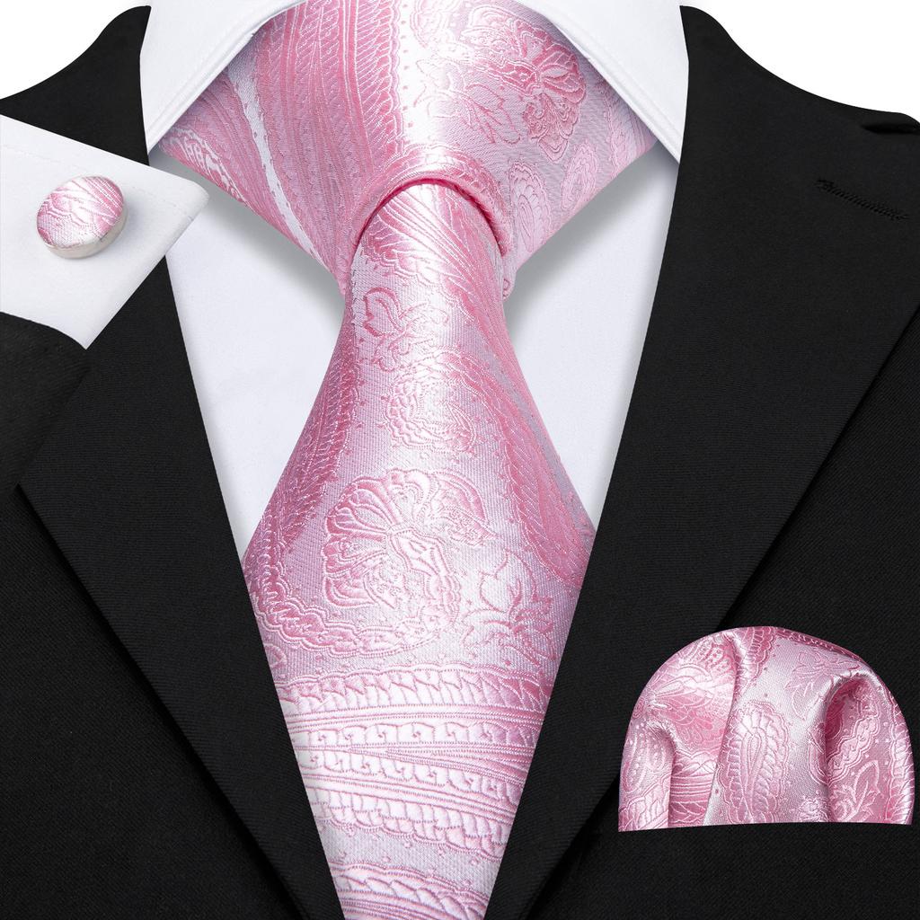 Designer Blue Ties for Men 10 Styles Necktie Pocket Square Cufflinks Set Wedding Dating Party