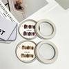 False Nail Press On Wearing Circular Iron Display Box With Display Card Nail Packing Box For Fake Nails Finished Product