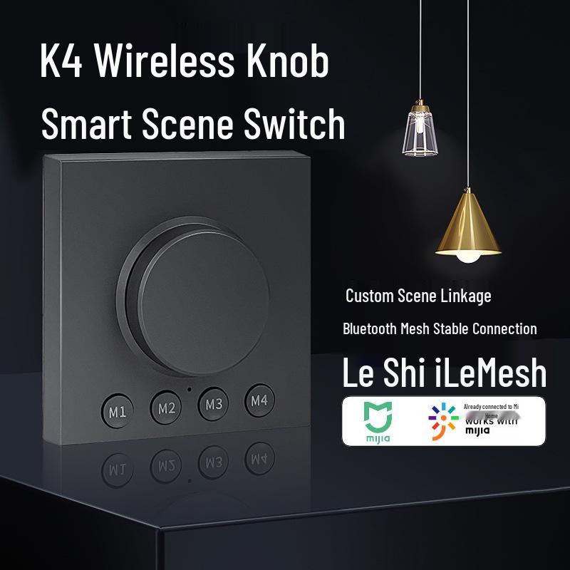 K4 Mijia Bluetooth Mesh Dimming Knob with Mijia APP Lighting Control K4 Dimming Knob (Gray)