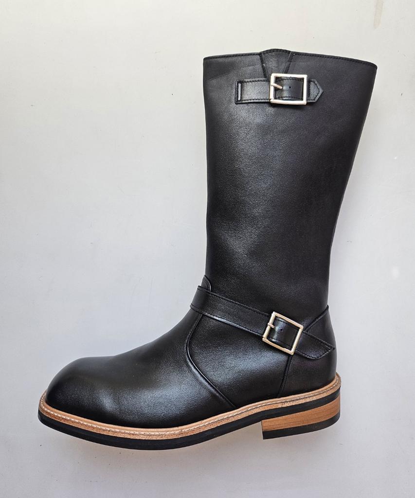 Hellohell Square Engineer Half Boots