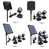 LED Pool Lights Waterproof Solar Powered Garden Pond Light Pathway Lawn Backyard Lighting Outdoor Security Landscape Lamp