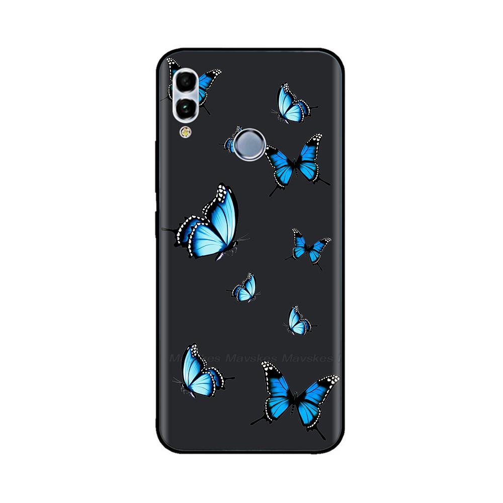 For Huawei P Smart 2019 6.21" Soft Black Silicone Phone Back Cover Case For Huawei P Smart 2019 POT-LX1 POT-LX3 POT LX1 Case Bag