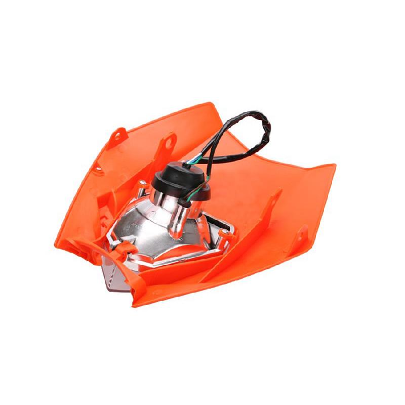 1X Orange Pp Plastic 12V 35W Motorcycle Scooter Headlight Lamp With Hi/Lo Option