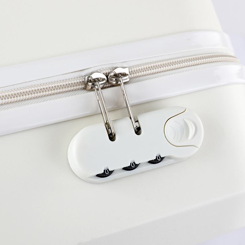 20-Inch Solid Color Suitcase with Logo Printing, Universal Wheels & Combination Lock