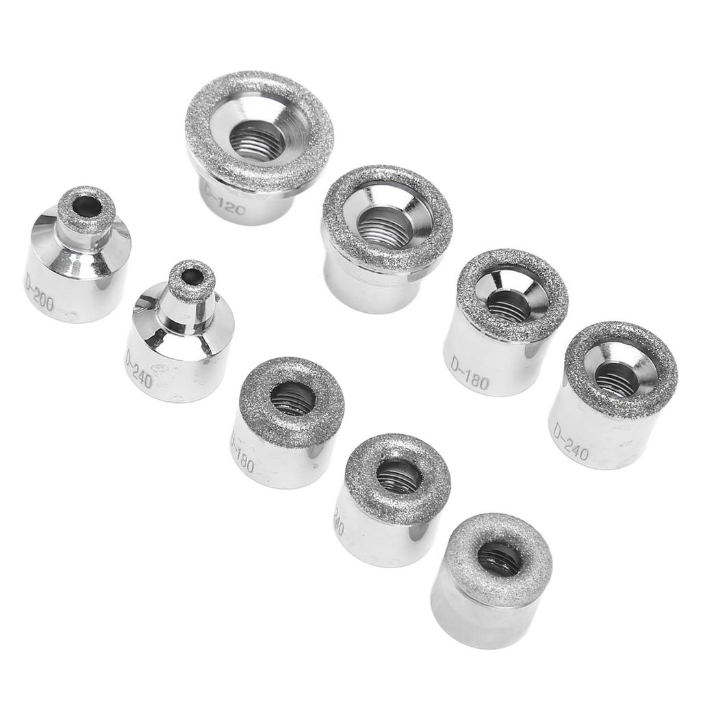 9pcs Microdermabrasion Replacement Tips Metal Multi Size Professional Facial Dermabrasion Machine