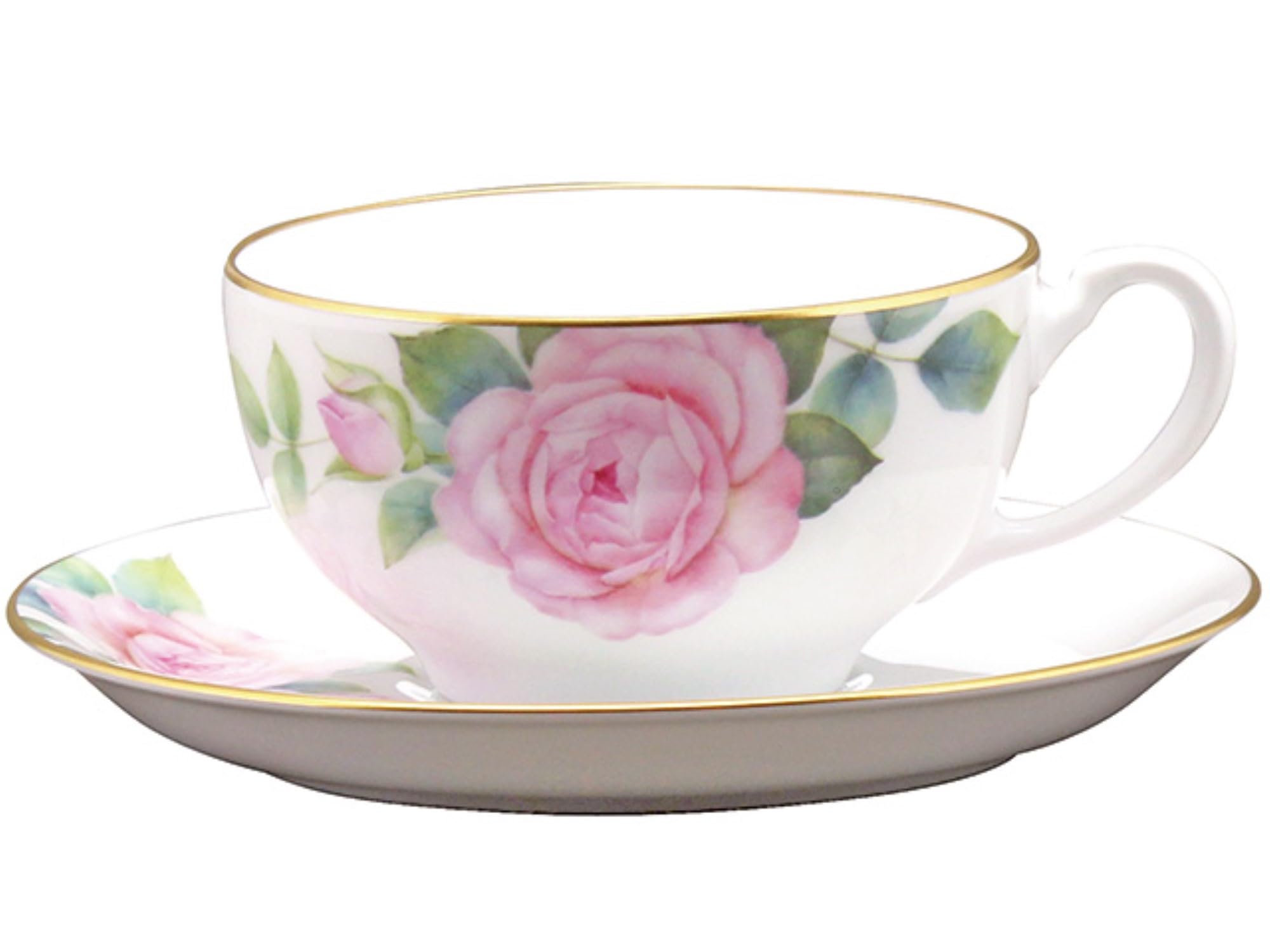 

Okura Art China For you Rose Cup & Saucer, Coffee/Tea, Approx. 220cc, Made in Japan, 89C/5191