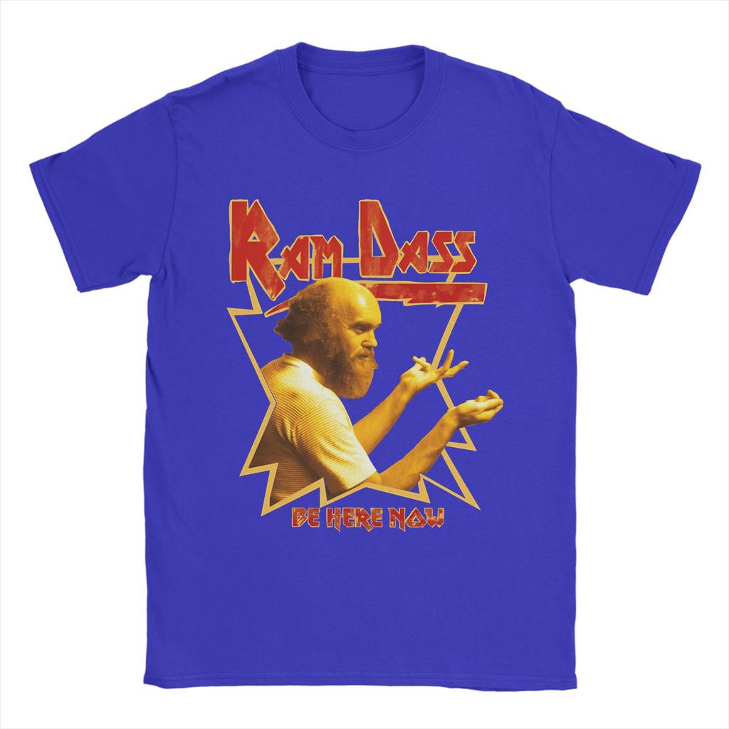 Heavy metal Baba Ram Dass T Shirt Summer  Pure Cotton T Shirts For Unisex Popular Design Tshirt Short Sleeve YK Funny Tops