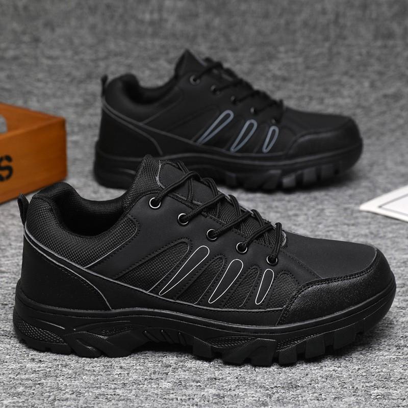 Large Size Men's Shoes Spring and Autumn New Breathable Lightweight Platform Outdoor Hiking Shoes Casual Sports Shoes