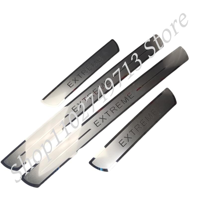 BGR1 For Dacia Duster Extreme Spring Electric Accessory 2020-2022 2023 Stainless Car Door Sill Kick Plate Protector Cover Trim
