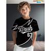 Lustiges Sechs Sieben T-Shirt für Kinder 67 Nummer 3D-Druck Sommer Kurzarm-T-Shirt Locker Basketball Sportoberteile Mode Kinderkleidung