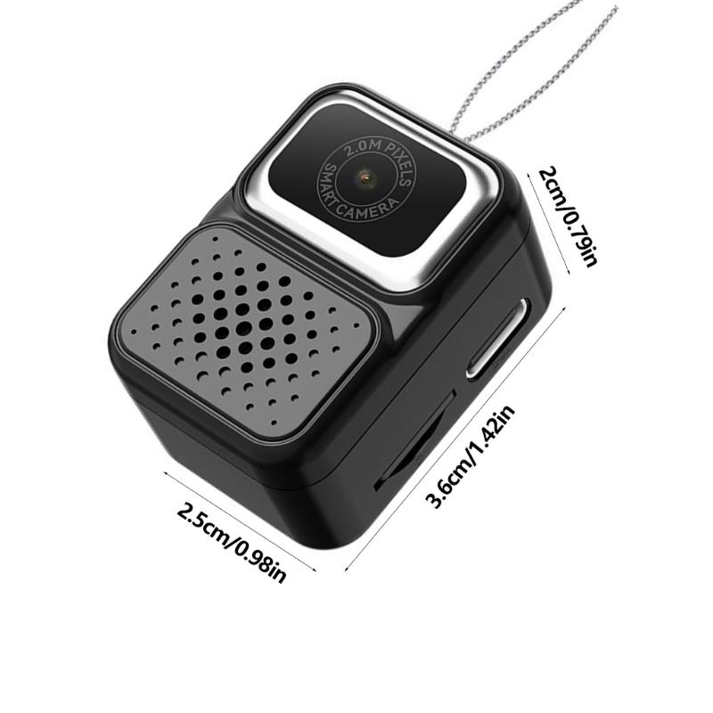 Thumb Necklace Camera 32GB Memory Card Compactly Wearable Keychain Camera For Photos Videos And Trendy Outfits Decors
