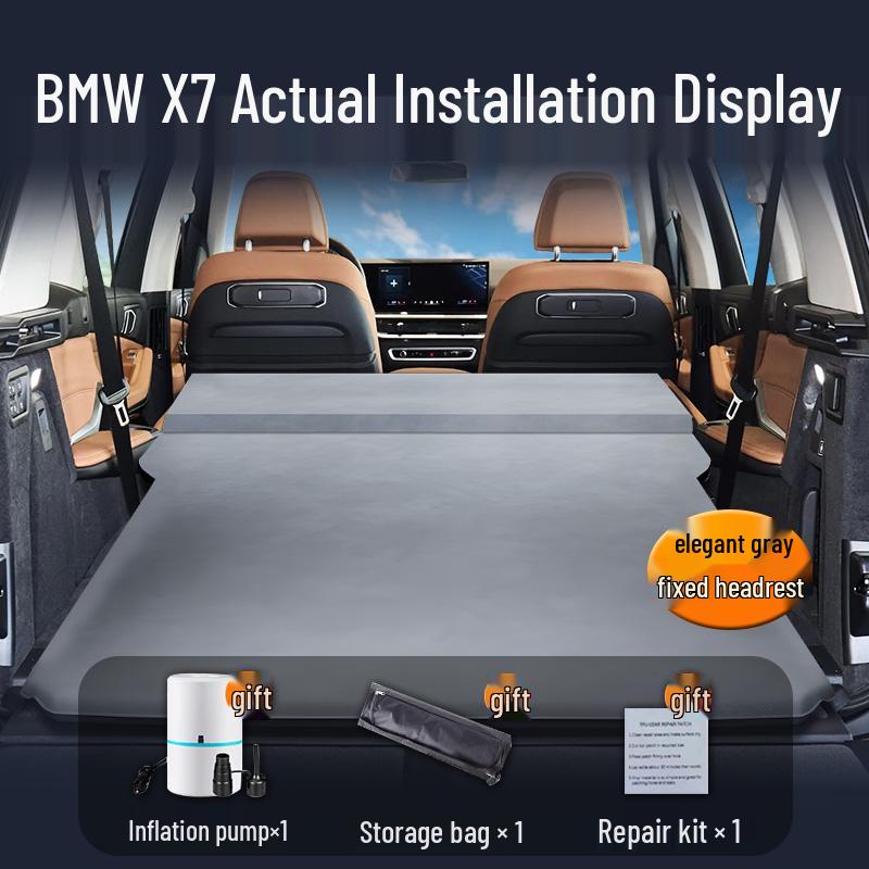 Inflatable Car Mattress for BMW X7: Rear Seat and Trunk Sleeping Pad