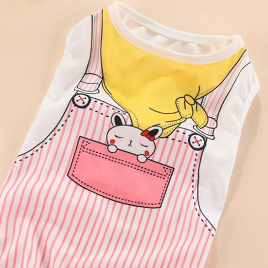 Dog Vest Loose Neck Tear-Resistant Soft Dogs Costume Polyester Puppy Shirt Clothes for Outdoor