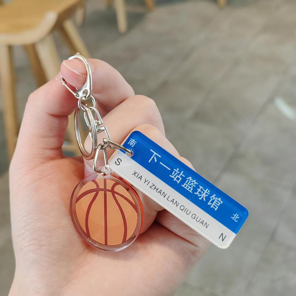 Basketball Keychain Pendant: Creative Sports Ornament for Backpacks, Ideal Souvenir Gift for Men, Women, and Students