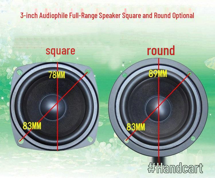 3-Inch Full-Range HiFi Speaker, 8 Ohm, 15W, Deep Bass, Clear Midrange, Smooth Treble