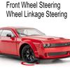 1:24 Challenger SRT Hellcat Toys Sports Cars Models Alloy Diecast Sound Light Police Car Doors Opened Vehicles Christmas Gifts