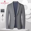 MONTAGUT Men's Business Casual Plaid Suit Jacket