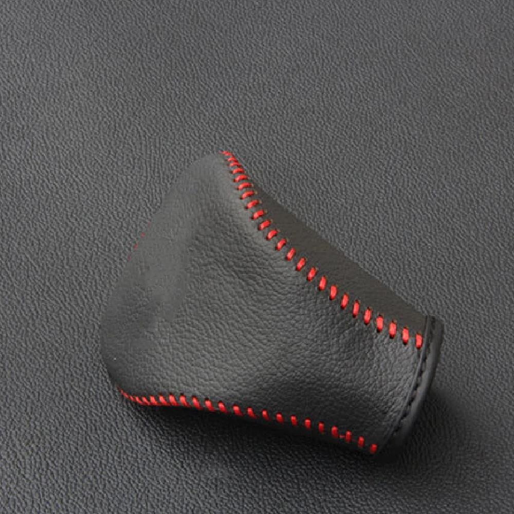 Car Gears Head Shift Knob Cover for Volkswagen VW Tiguan L MK2 2017 2018 2019 2020 2025 Gear Shift Collars Leather Accessories